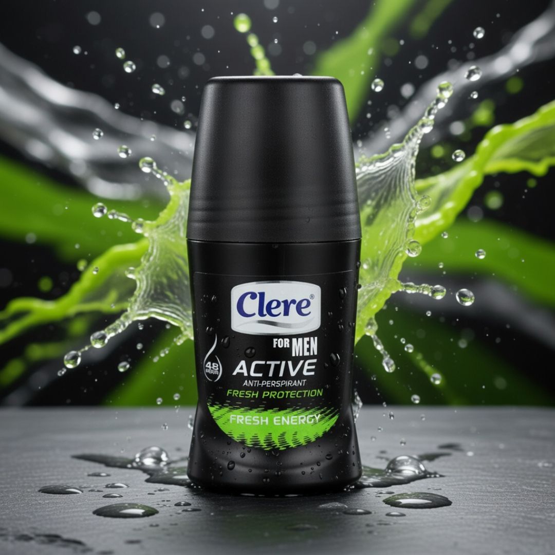 CLERE FOR MEN 48HR ACTIVE ANTI-PERSPIRANT-FRESH ENERGY 50ML