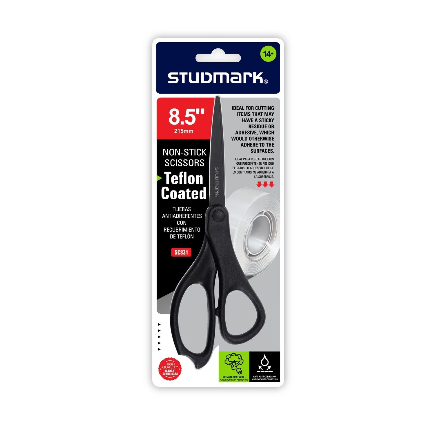 ST-SC831 STUDMARK NON-STICK TEFLON COATED SCISSORS 8.5"