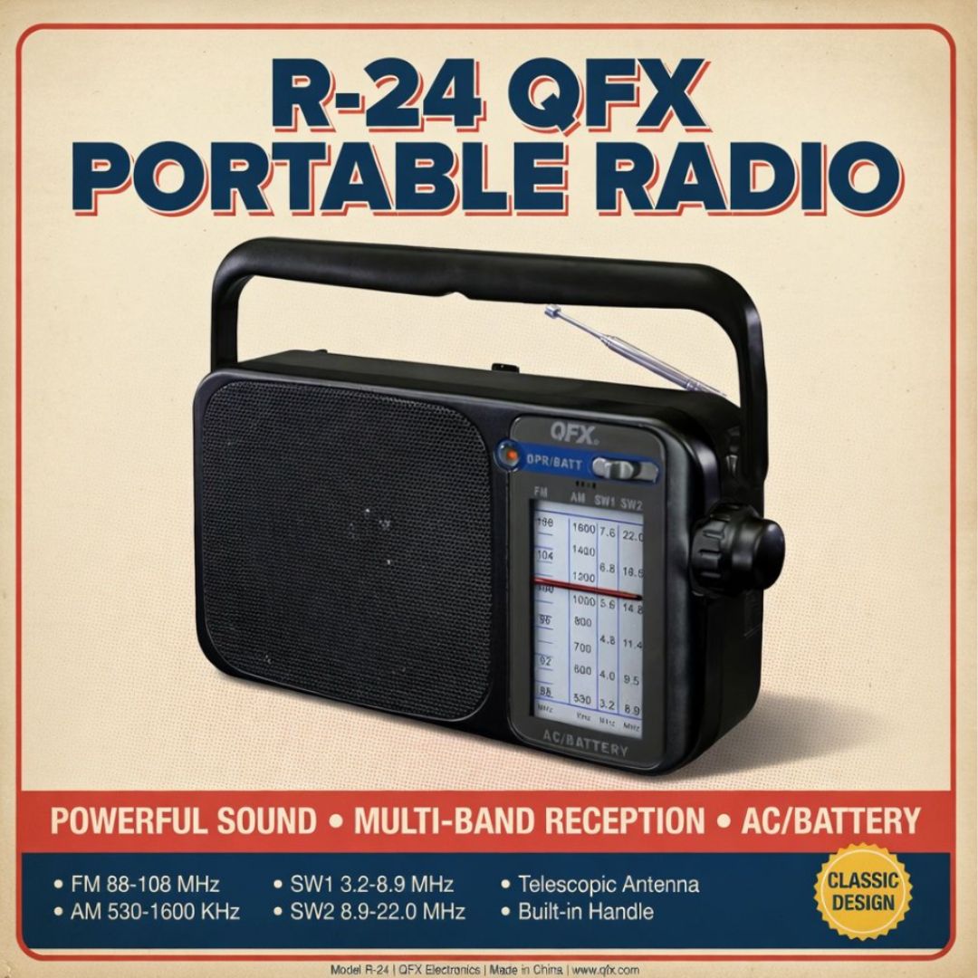 R-24 QFX PORTABLE RADIO