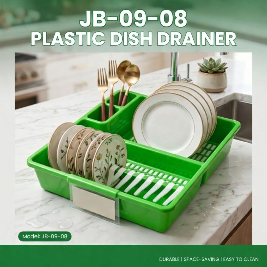 JB-09-08 PLASTIC DISH DRAINER ASST. COLORS