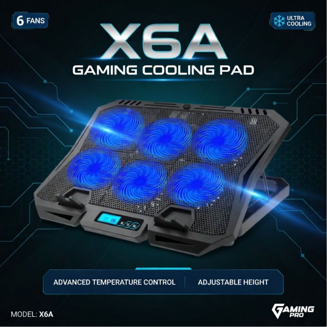 X6A GAMING  COOLING PAD
