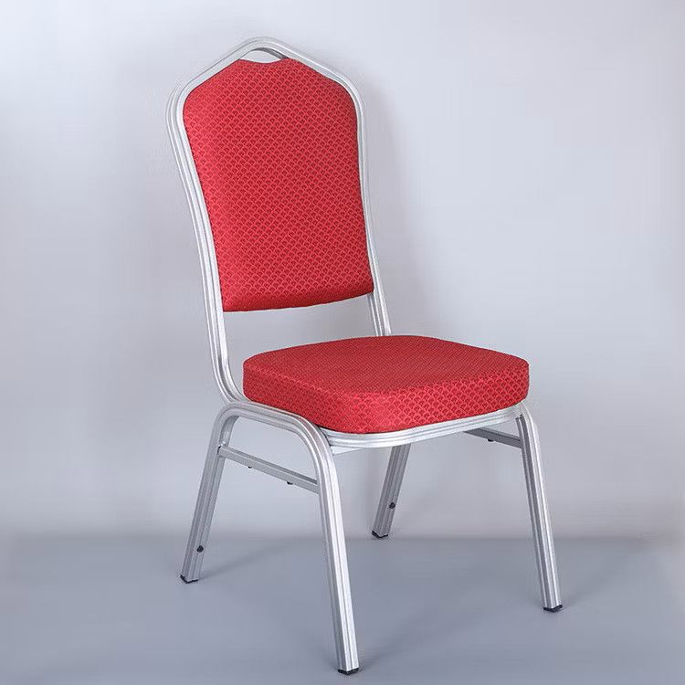 BANQUET CHAIRS (RED  with GREY METAL)