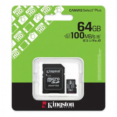 Kingston - Flash memory card - microSDHC - 64GB microSDXC Canvas Select P