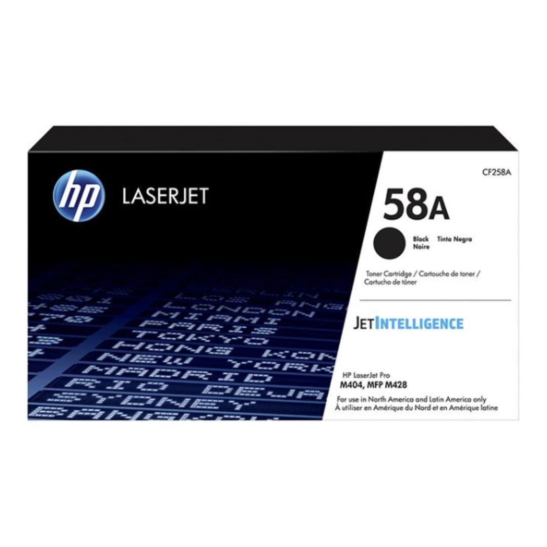 HP 58A - Black - original - LaserJet - toner cartridge (CF258A) - for LaserJet Pro M404dn, M404dw, M404n, M428fdw, MFP M428dw, MFP M428fdn, MFP M428fdw