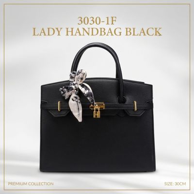 3030-1F LADY HANDBAG BLACK