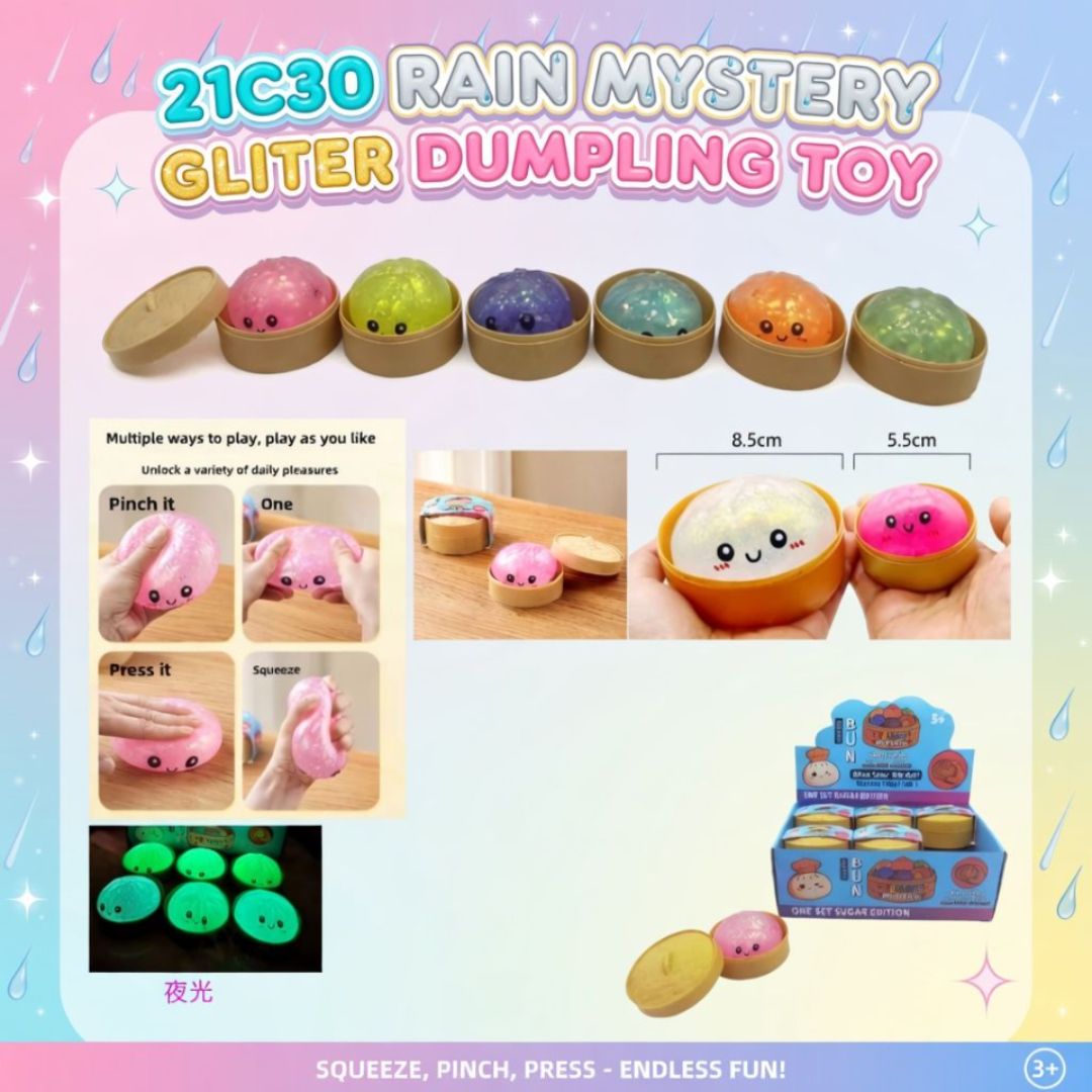 21C30 RAIN MYSTERY GLITER DUMPLING TOY