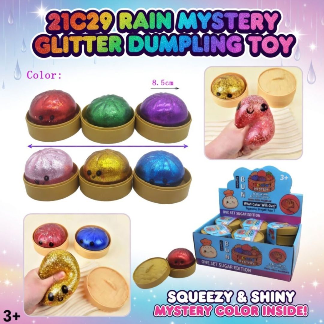 21C29 RAIN MYSTERY GLITTER DUMPLING TOY