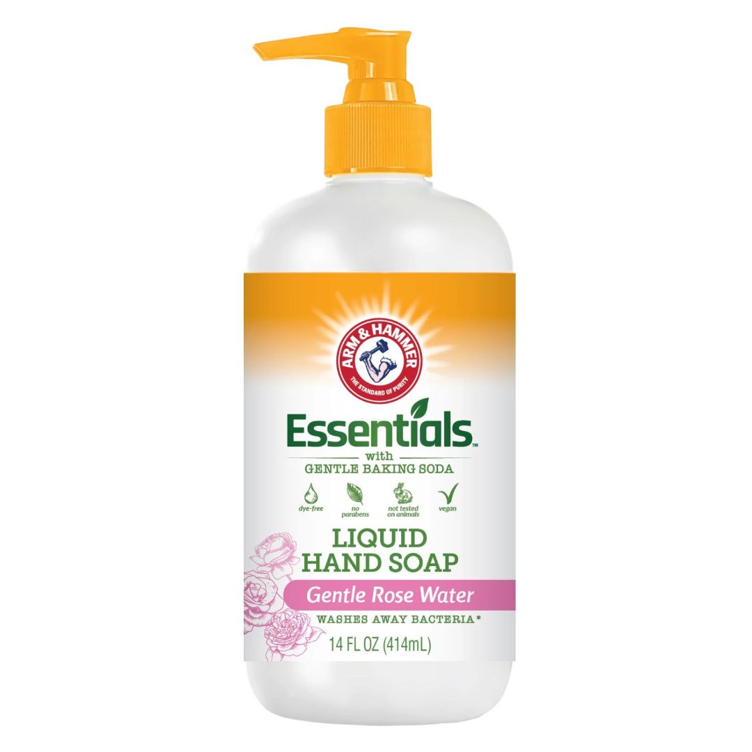ARM&amp;HAMMER ESSENTIAL LIQUID HAND SOAP (GENTEL ROSE WATER ) 14OZ
