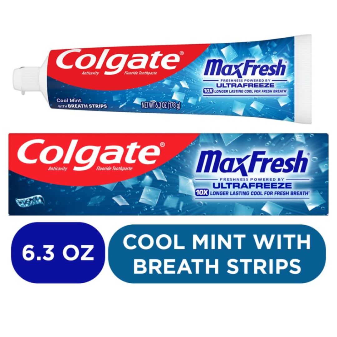 COLGATE MAXFRESH 6.3OZ COOL MINT TOOTHPASTE