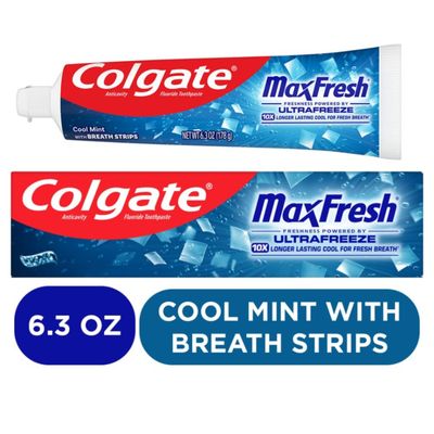 COLGATE MAXFRESH 6.3OZ COOL MINT TOOTHPASTE