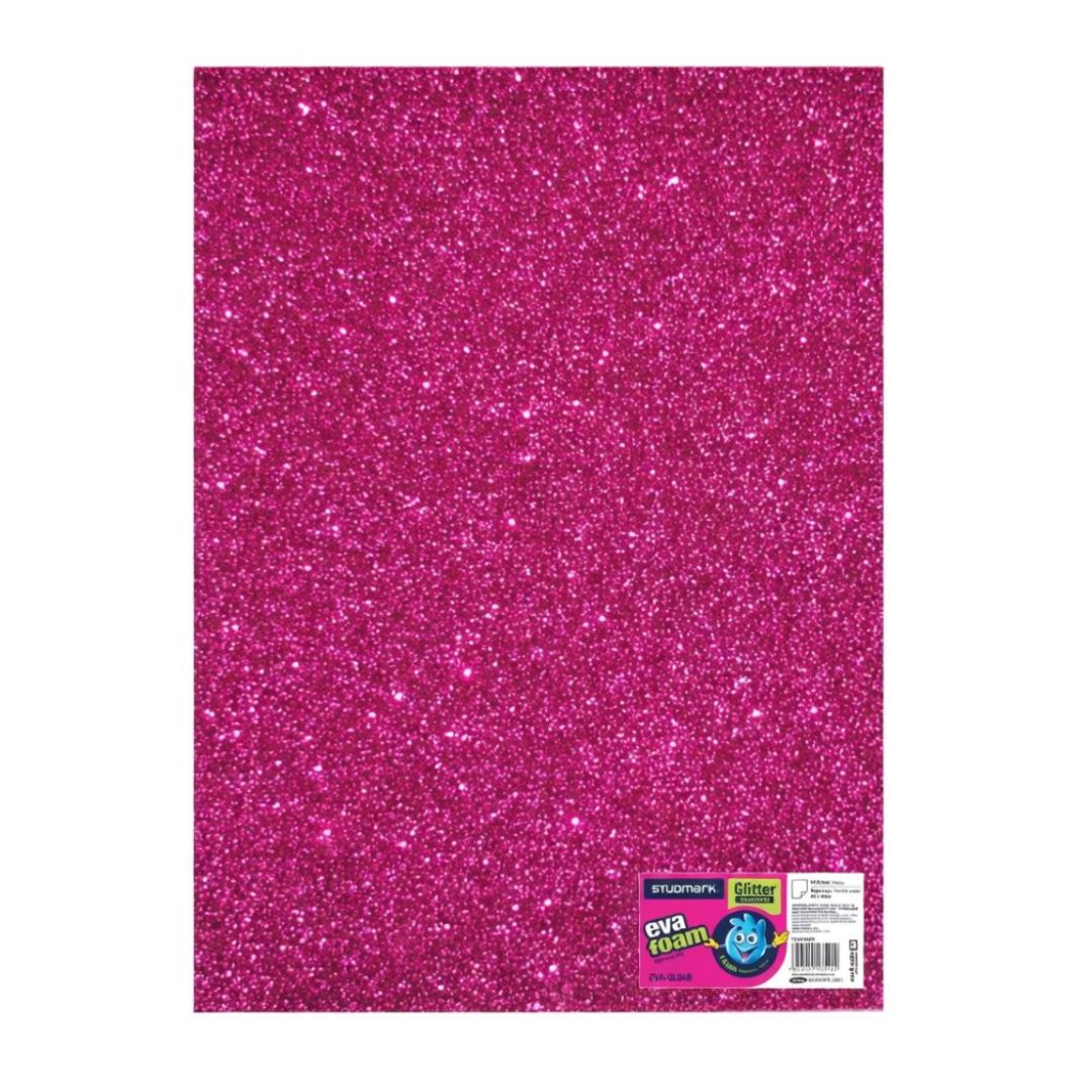 ST-EVA-GL05B STUDMARK GLITTER FOAM SHEET  50X70 FUSHIA