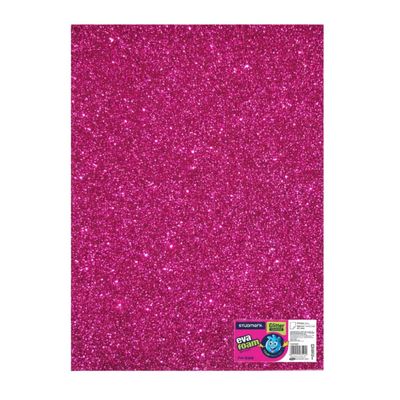 ST-EVA-GL05B STUDMARK GLITTER FOAM SHEET  50X70 FUSHIA