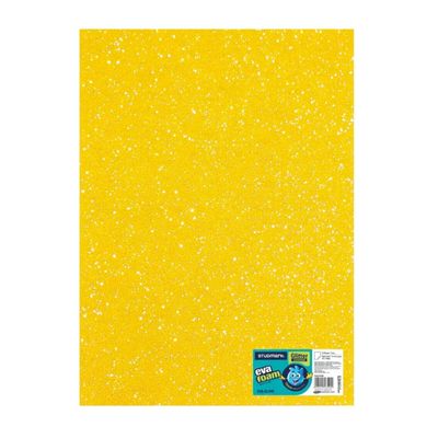 ST-EVA-GL04B STUDMARK GLITTER FOAM SHEET  50X70 YELLOW