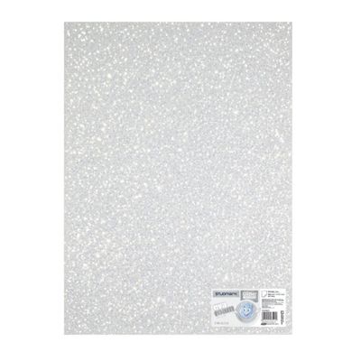 ST-EVA-GL17B STUDMARK GLITTER FOAM SHEET  50X70  WHITE