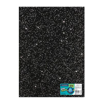 ST-EVA-GL15B STUDMARK GLITTER FOAM SHEET  50X70  BLACK