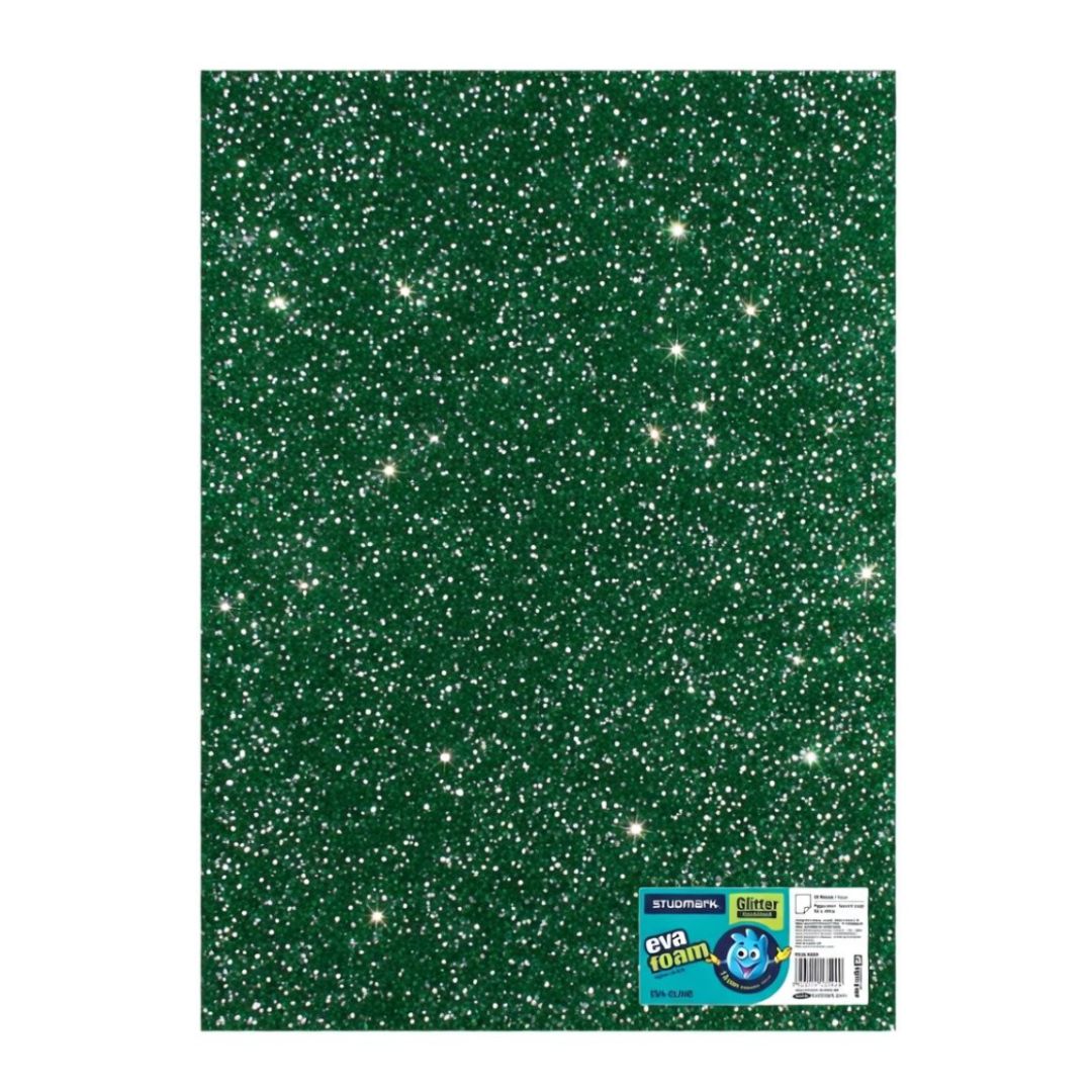ST-EVA-GL11B STUDMARK GLITTER FOAM SHEET  50X70  GREEN