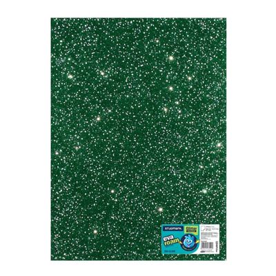 ST-EVA-GL11B STUDMARK GLITTER FOAM SHEET  50X70  GREEN