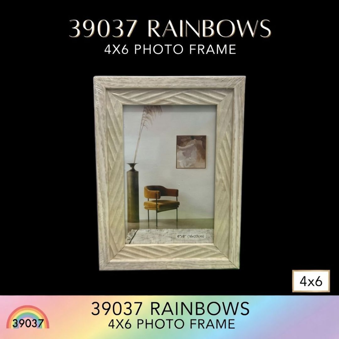 39037 RAINBOWS 4X6 PHOTO FRAME
