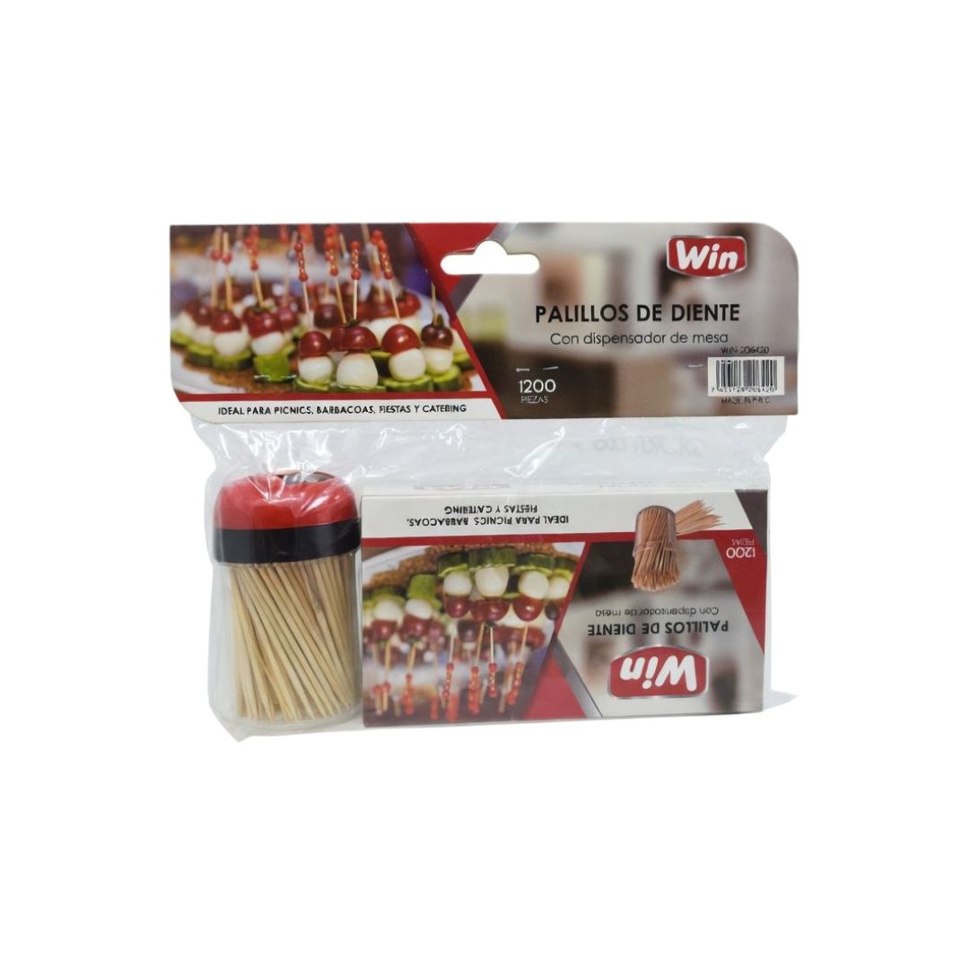 WIN-206420 ASSORTED TOOTHPICK W/TABLE DISPENSER
