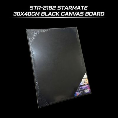 STR-2182 STARMATE 30X40CM BLACK CANVAS BOARD