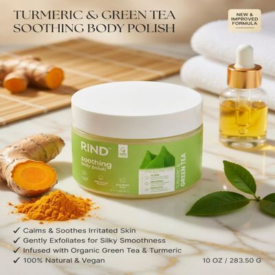 RIND BODY POLISH GREEN TEA EXTRACT &amp; TURMERIC 10.0 OZ