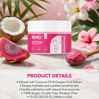 RIND BODY POLISH CITRUS COCONUT OIL &amp; DRAGON FRUIT 10.0 OZ