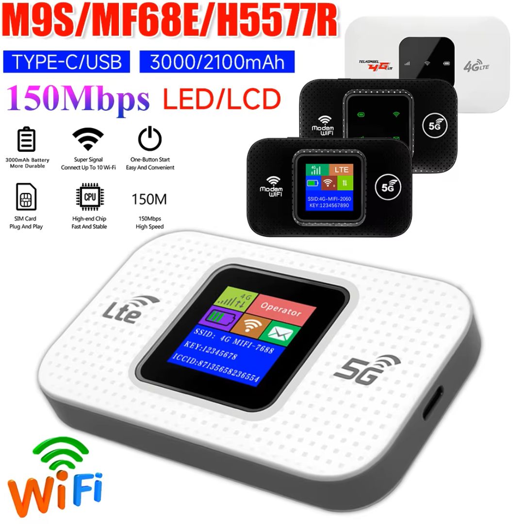 M9S-L LCD 5G LTE WIRELESS MODEM WIFI PRO