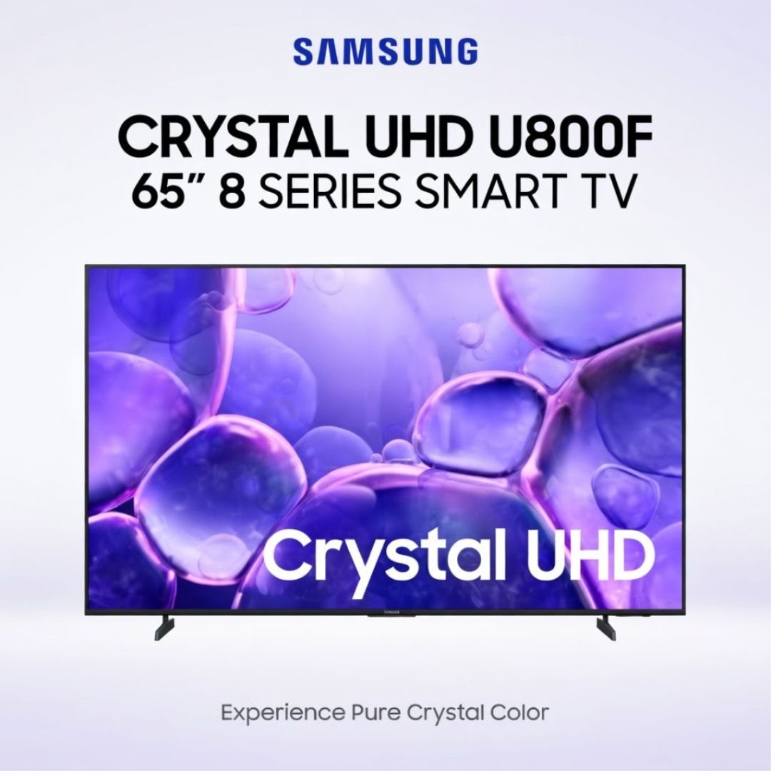 SAMSUNG CRYSTAL UHD U800F 65" 8 SERIES SMART TV