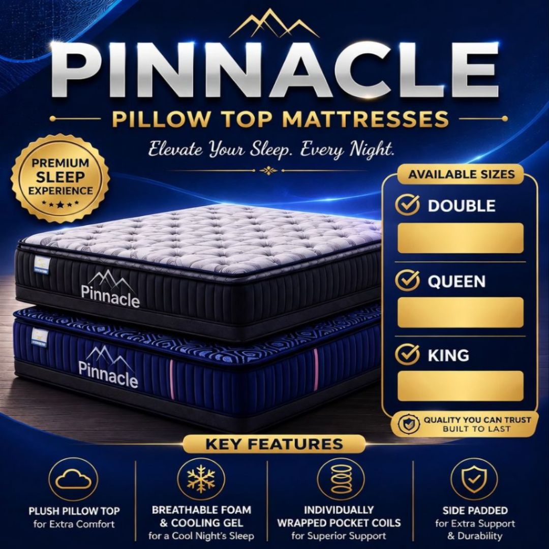 PINNACLE KING PILLOW TOP MATTRESS