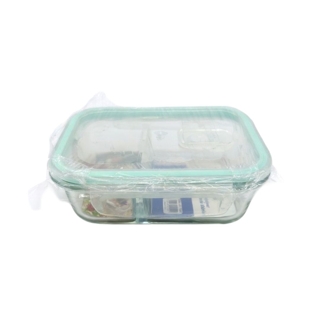 LHC-7585 LOTUS 640ML RECT GLASS SECTIONAL DISH