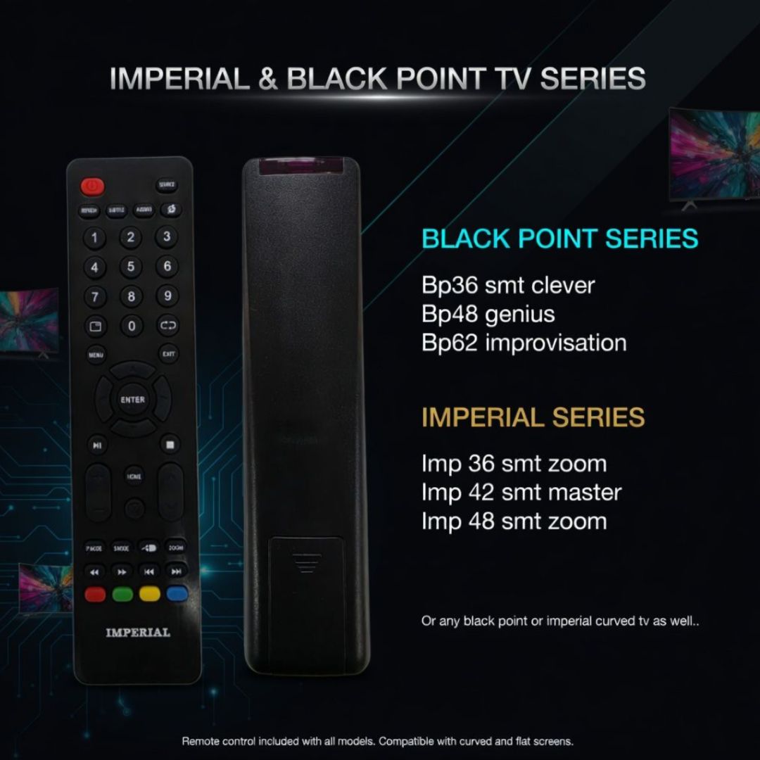 IMPERIAL &amp; BLACK POINT TV SERIES UNIVERSAL REMOTE