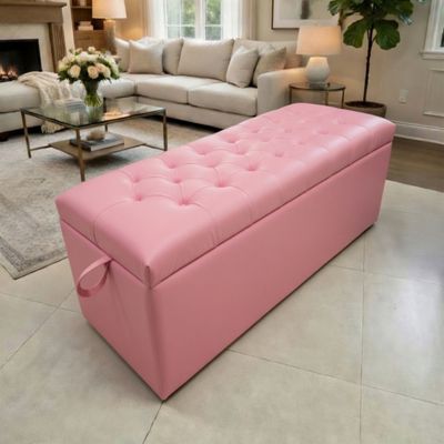 SK-305 QUEEN SIZE OTTOMAN (WITHOUT ARM) PINK