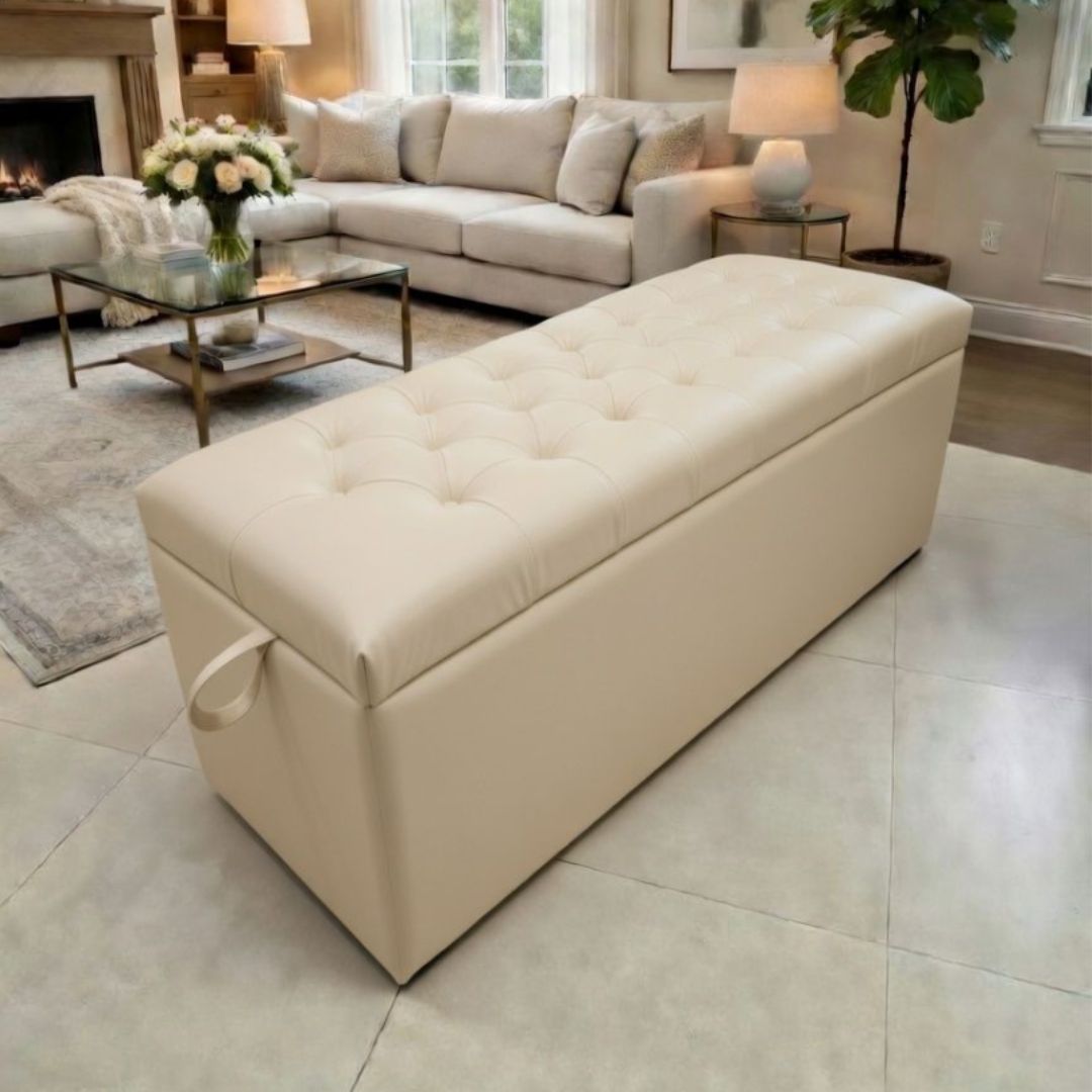 SK-305 QUEEN SIZE OTTOMAN (WITHOUT ARM) CREAM