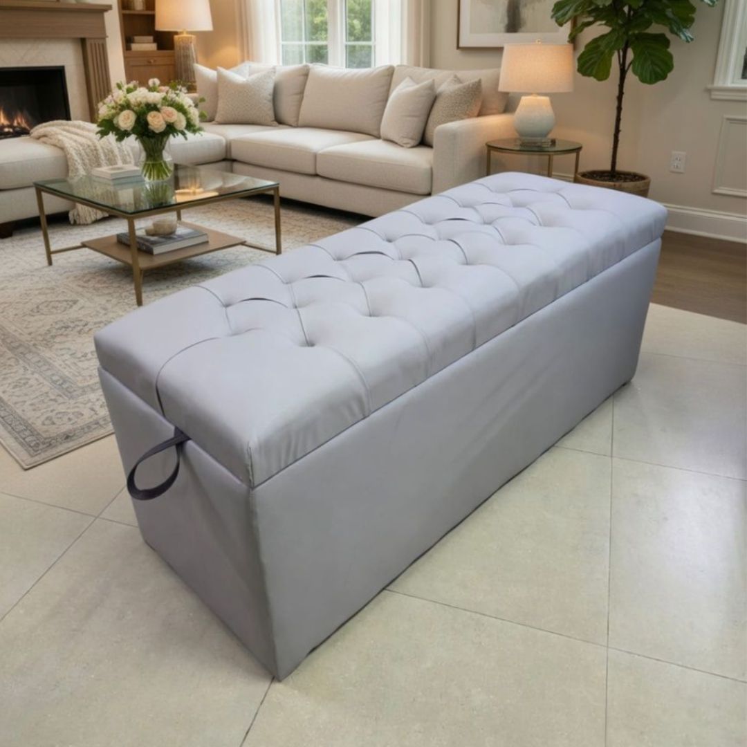 SK-305 QUEEN SIZE OTTOMAN (WITHOUT ARM) GREY
