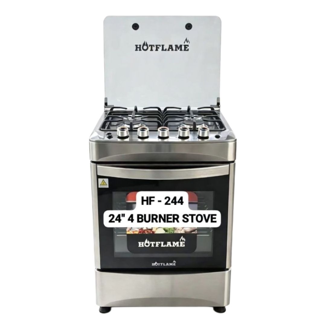 HF244  24" 4 BURNER  GAS OVEN STOVE