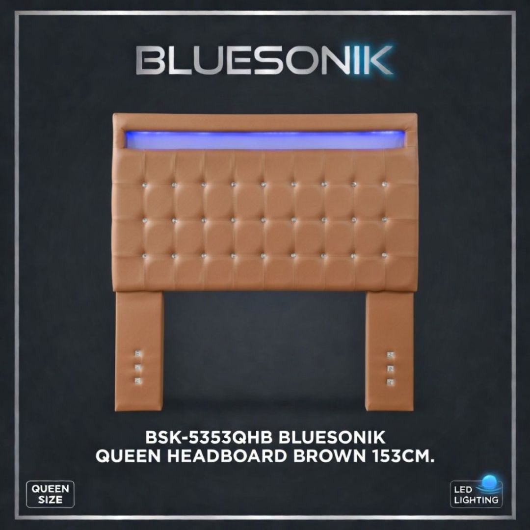 BSK-5353QHB BLUESONIK QUEEN HEADBOARD BROWN 153CM