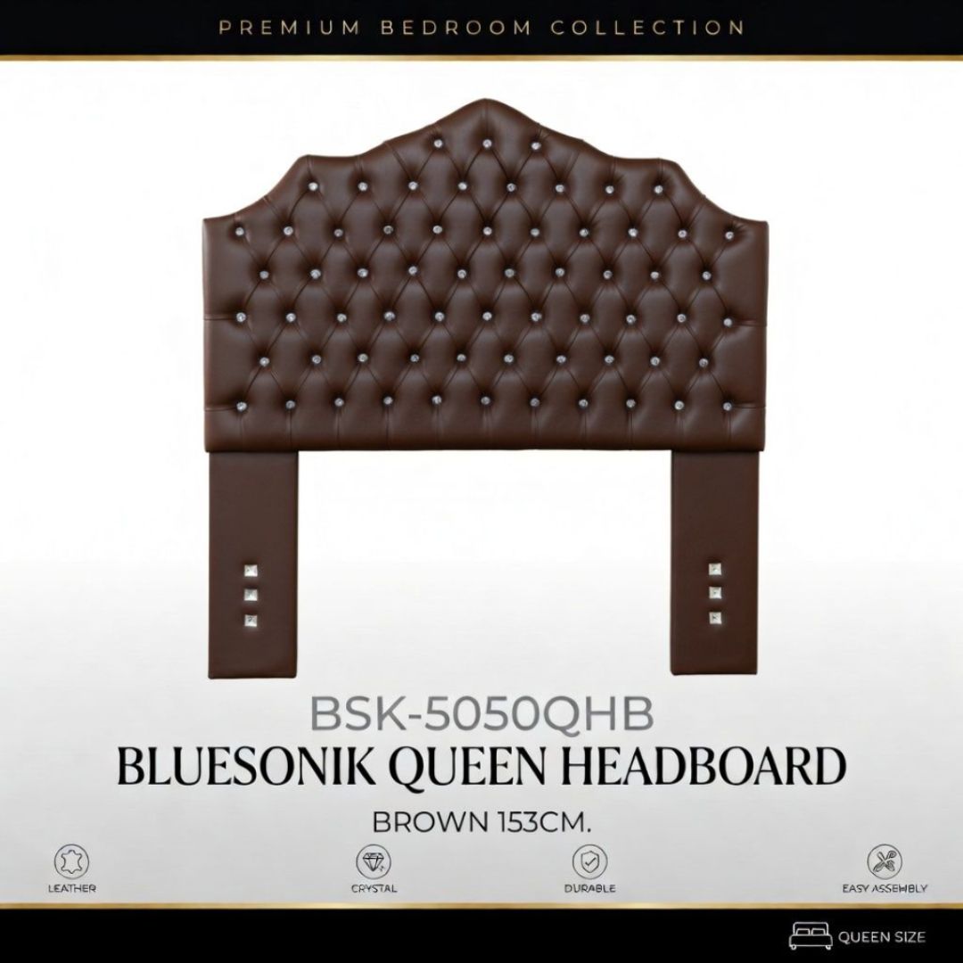 BSK-5050QHB BLUESONIK QUEEN HEADBOARD BROWN 153CM