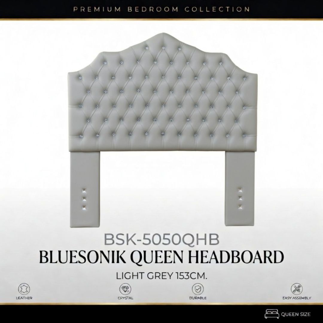 BSK-5050QHB BLUESONIK QUEEN HEADBOARD LIGHT GREY 153CM