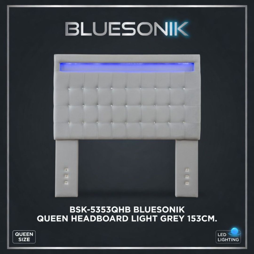 BSK-5353QHB BLUESONIK QUEEN HEADBOARD LIGHT GREY 153CM