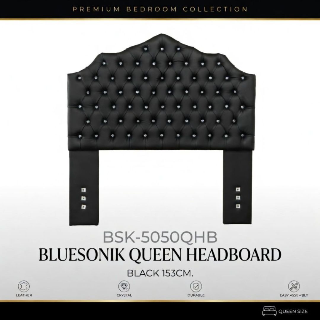 BSK-5050QHB BLUESONIK QUEEN HEADBOARD BLACK 153CM