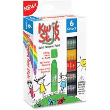 Kwik Stix Tempera Paint - 6 Primary Colors