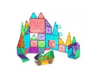 MAGNA-TILES Clear Colors 48 Piece DX Set