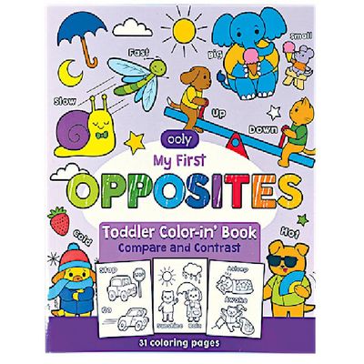 Toddler Coloring Book - Opposites