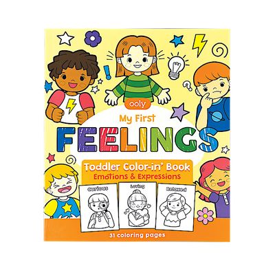Toddler Coloring Book - Feelings