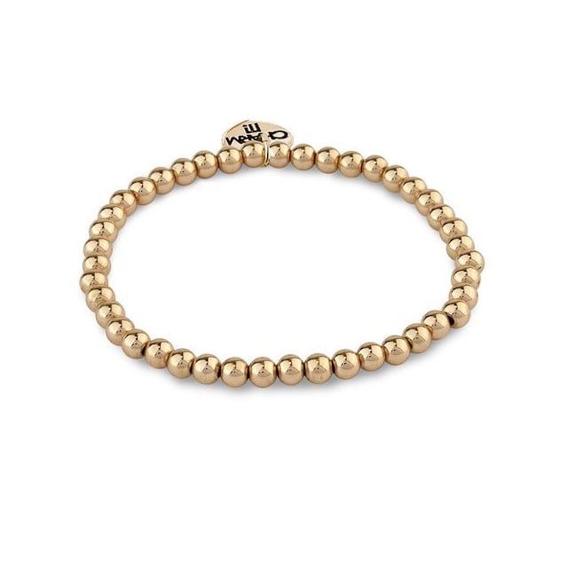 Charm It! Gold Stretch Bead Bracelet