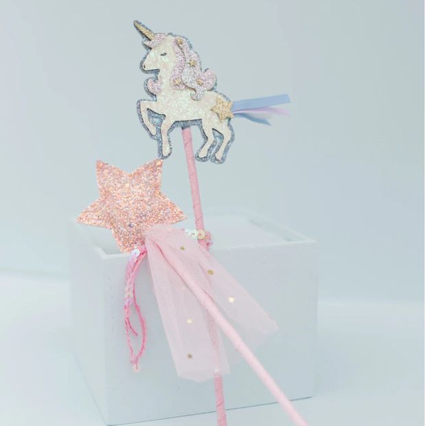 Boutique Unicorn &amp; Star Wands, Assorted