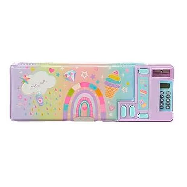 Multi-Function Pencil Case, Rainbow