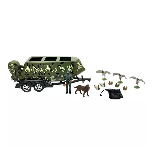 Duck Hunting Set with Boat and Blind