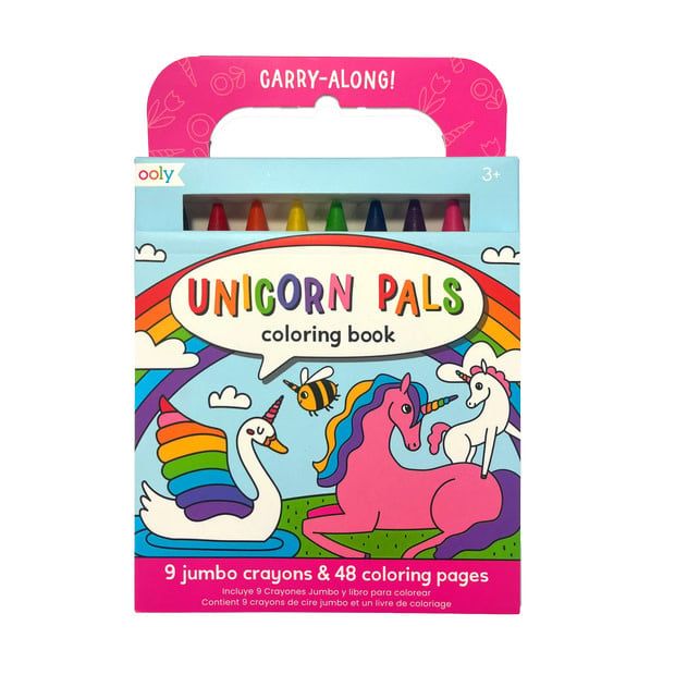 Carry Along Crayons &amp; Coloring Book Kit - Unicorn