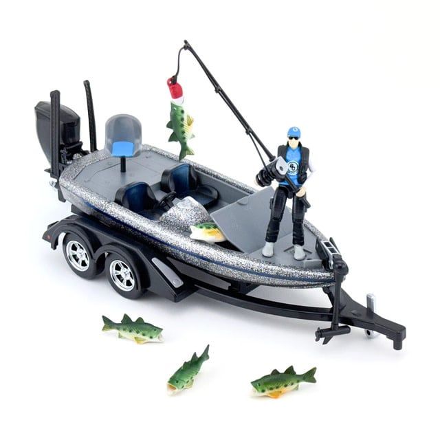 Bass Boat with Boat and Trailer